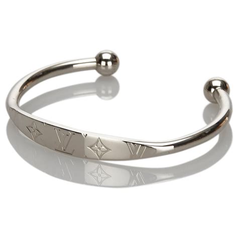 monogram bracelet lv|louis vuitton monogram bracelet silver.